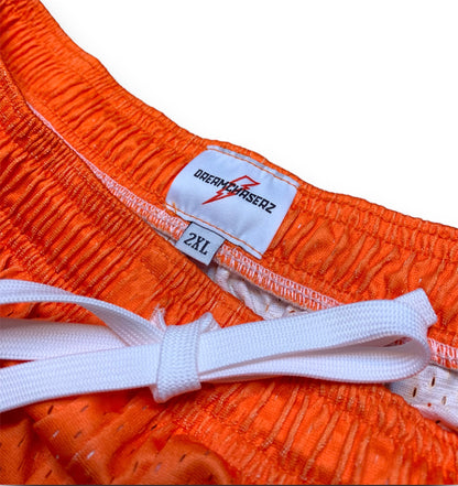 DC Orange Basketball Mesh Shorts