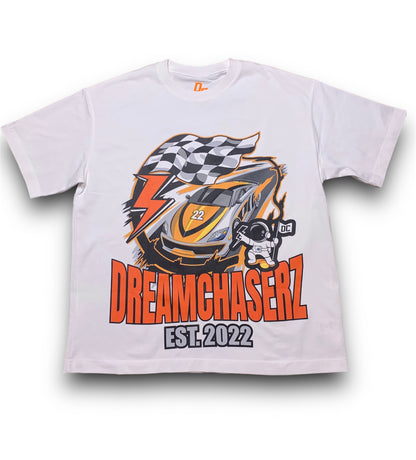 DC White Racing Tee